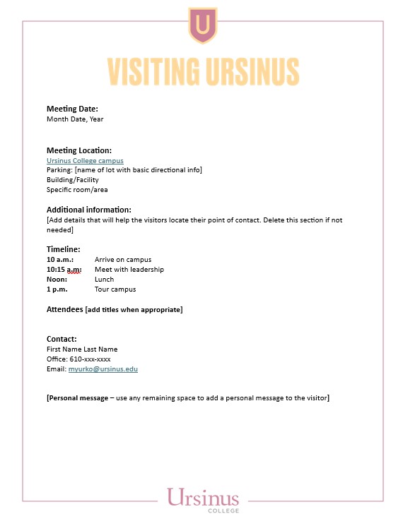    campus visit template thumbnail image to download              