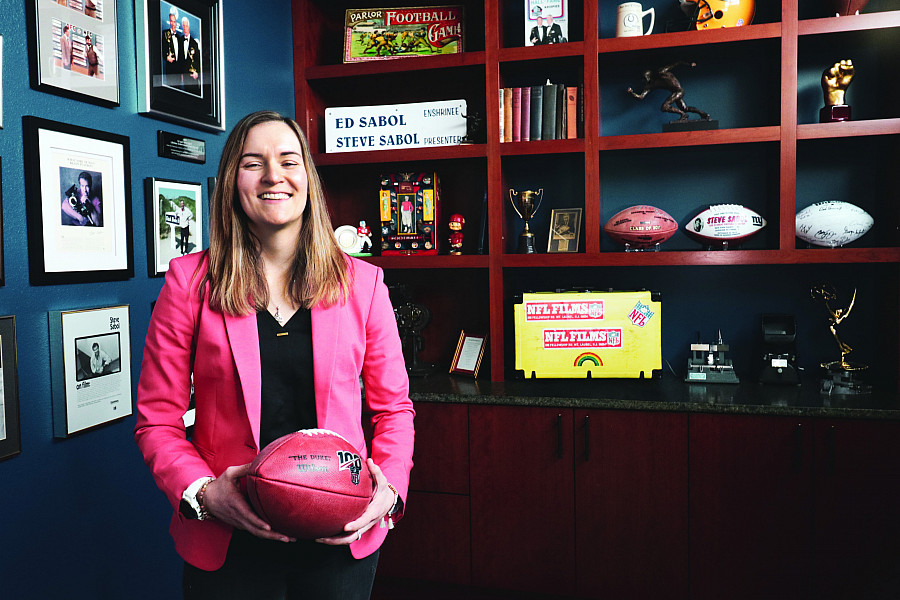 An Emmy Award-winning producer and editor for NFL Films, Katie Morello '08 is one of the Keepers of the Flame who have helped immortalize...