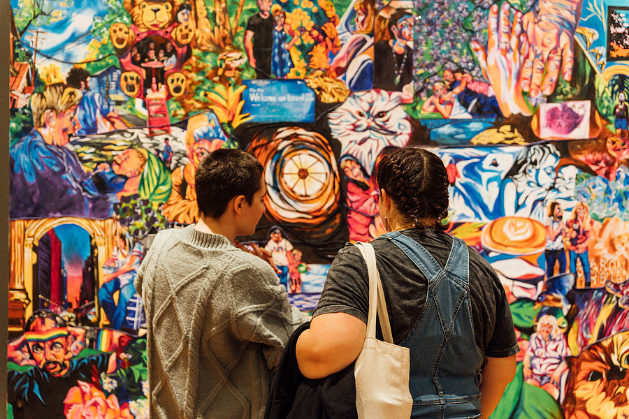 2026 Student Art Exhibition in the Berman Museum colorful