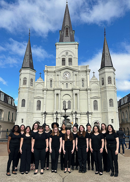 Ursinus College Singers at St. Louis Cathedral in New Orleans