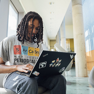 Tre Dunlap '25, a computer science major and theater minor from Brooklyn, N.Y., analyzed the portrayal of computer scientists in popular ...