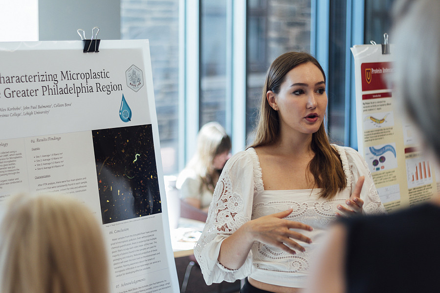 Students present their research at the end of the 2024 Summer Fellows program. July 19, 2024
