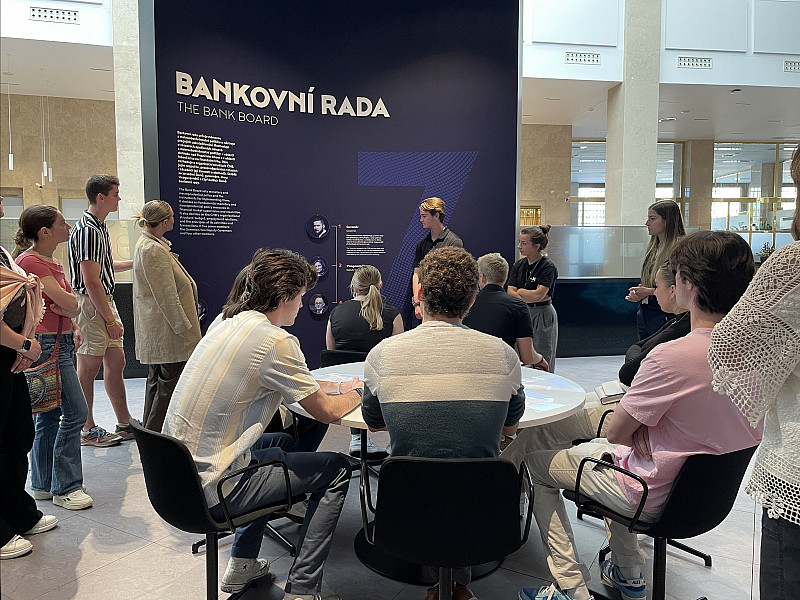 Students traveled abroad and explored the history of how Central European economies have transitioned from communism to capitalism.