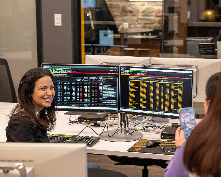 Students, faculty, and community members attend the inaugural launch party for the Bloomberg Lab