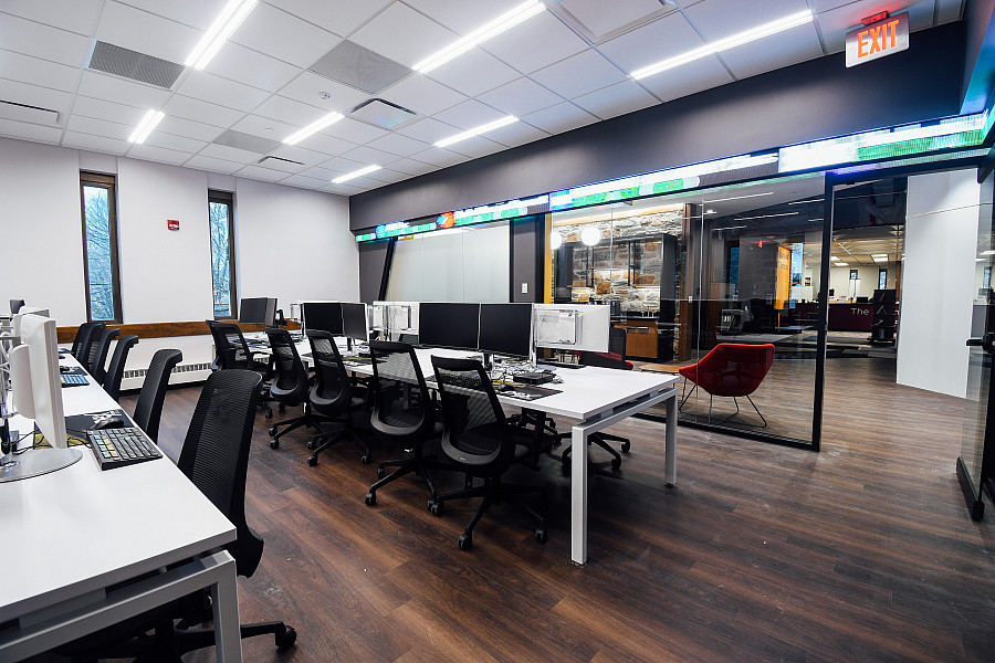 Photo of the new Bloomberg Lab in Myrin Library.