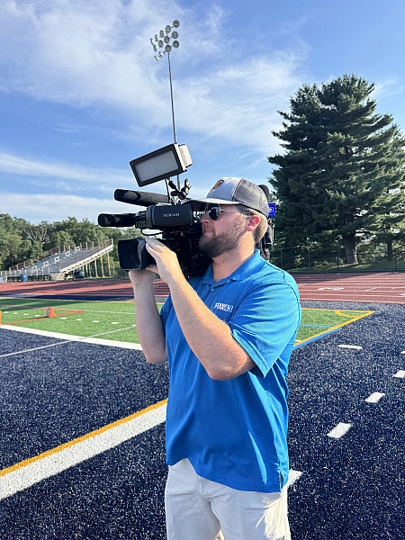 Brian Tague '23 multimedia journalist and videographer at FOX43 in York, Pa.