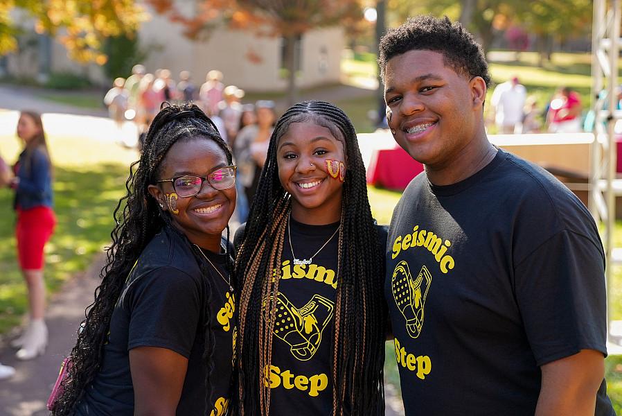 Seismic Step is a a traditional step dance troupe that can be seen entertaining at signature campus events.