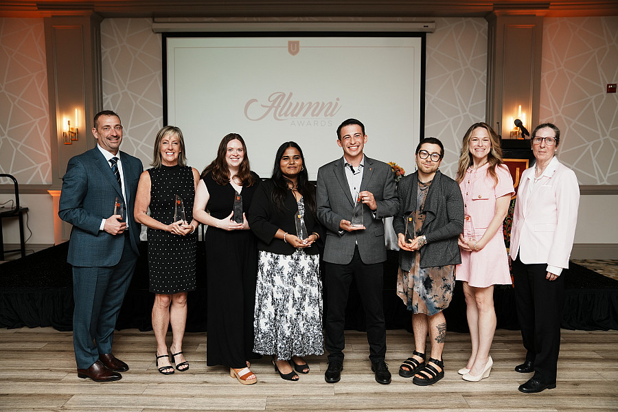The Alumni Awards recognize the outstanding achievements of alumni and two graduating seniors.