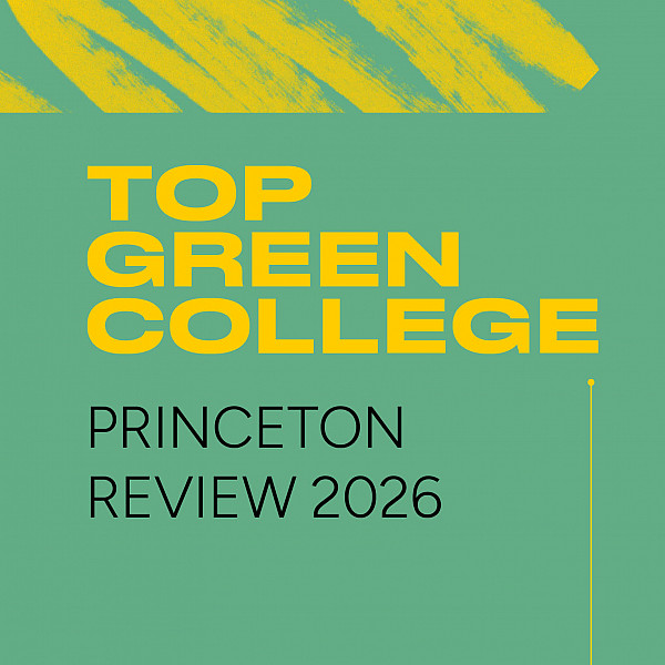 Top Green College by the Princeton Review 2026